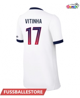 Günstige Paris Saint-Germain Vitinha #17 Auswärtstrikot Damen 2026-27 Kurzarm